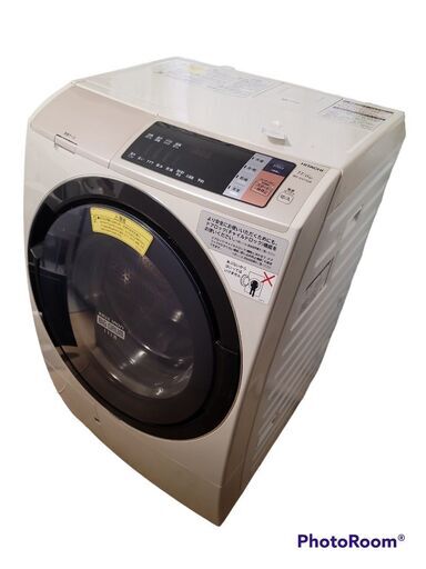 【日立】電気洗濯乾燥機　組込型　BD-SV110AR　動作品