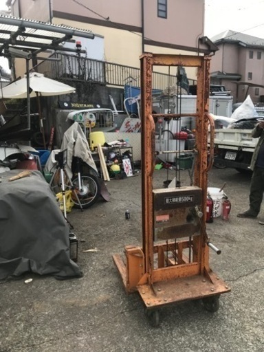 最終値下げ！ハンドリフト　500kg  重量物移動用　取りに来る方限定 最終値下げ！ハンドリフト 500kg 重量物移動用 取りに来る方限定