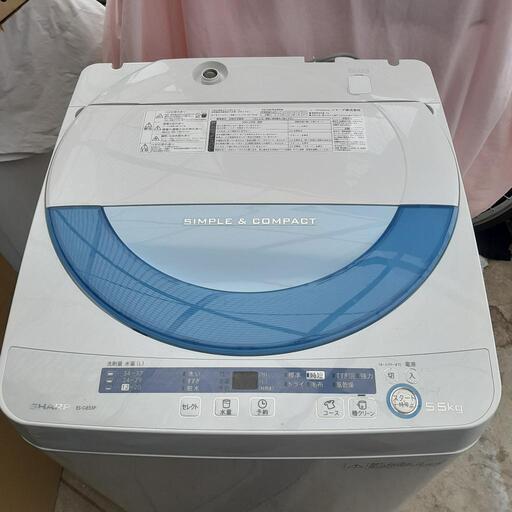 シャープ洗濯機 ES-GE55P 5.5k
