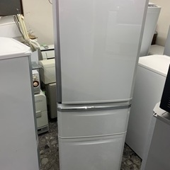 5km以内配送無料 保証付き 三菱電機 3ドア冷凍冷蔵庫 MR-C34X-W
