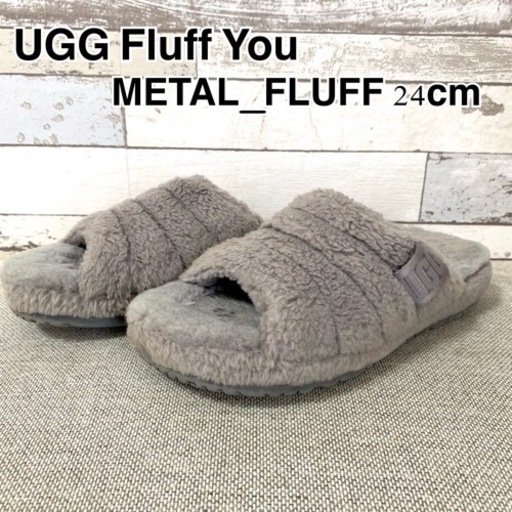 予約受付中】 UGG(アグ)ウィメンズ ムートン スリッパ サンダル メタル ...