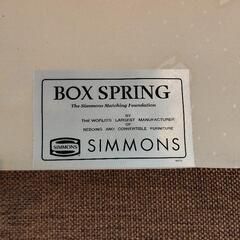 シモンズ  エグゼクティブ  ボックススプリング  セミダブル  純正敷パッド付