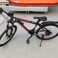 MTB マウンテンバイク26インチ タイヤ新品交換済み