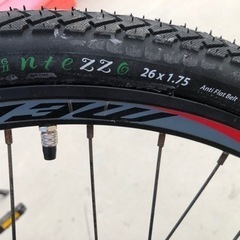 MTB マウンテンバイク26インチ タイヤ新品交換済み