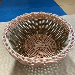 【新品】水洗いできる丸型バスケット