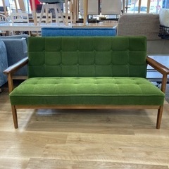 トレファク高槻店】取りに来れる方限定！karimoku ｸﾞﾘｰﾝの2人掛け