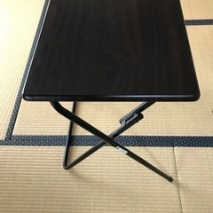 折畳テーブル、椅子、物干竿、突張棒