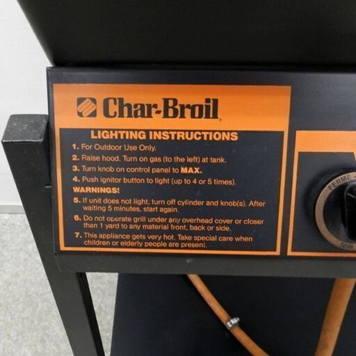 Char-Broil チャーブロイル BBQガスグリル プロパンガス LP アウトドア キャンプ ジャンク扱い品 札幌 西区 西野