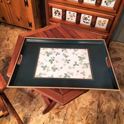 廃盤品 WEDGEWOOD ウェッジウッド ワイルドストロベリー トレー お盆  Limited●E022M320