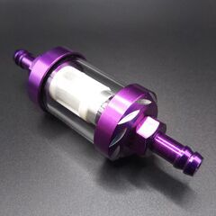 ガソリンフィルター 燃料フィルター紫色　 パープル　(分解清掃可)
