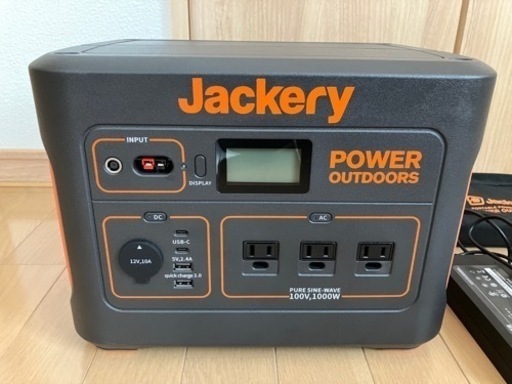 ジャクリ jackery 1000 ポータブル電源 使用頻度少！