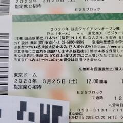 東京ドーム　チケット