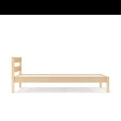 無印パイン材ベッドフレームセミダブル 定価29900