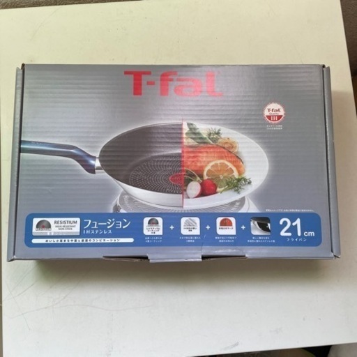 【新品】T-fal フュージョン IHステンレス フライパン 21cm A75602