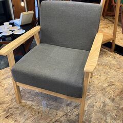 パートソファ 一人掛け グレー○BA01N020