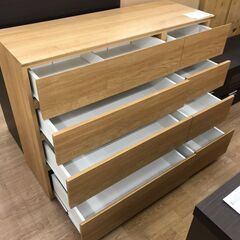 ☆ジモティ割あり☆ ニトリ ローチェスト クエス ライトブラウン H92