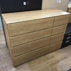 ★ジモティ割あり★ ニトリ ローチェスト　クエス ライトブラウン H92×W120×D42 クリーニング済み KJ1560 ローチェスト(クエス 120-2LC GY) | ニトリネット【公式】 家具
