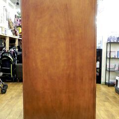 民芸調家具 本棚 書棚 キャビネット 幅88×奥40×高177cm 飾り棚