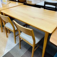 💜マナベインテリアハーツ ダイニング4点セット ✨定価￥81,260✨ おしゃれなベンチシート💜3863