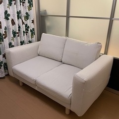 お値下げしました！【IKEA】2人掛けソファ【中古美品】