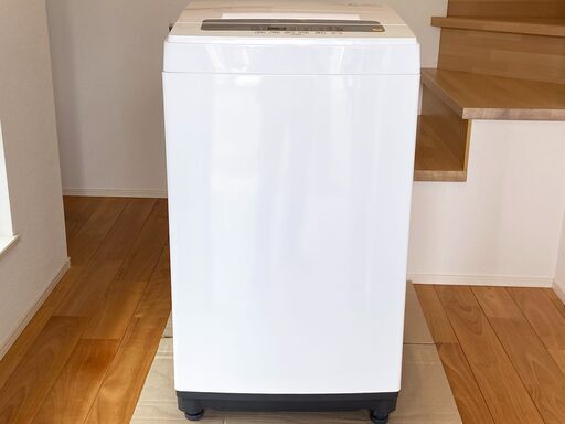 【受渡者決定】アイリスオーヤマ 全自動洗濯機 5.0kg IAW-T502 ホワイト 2019年製