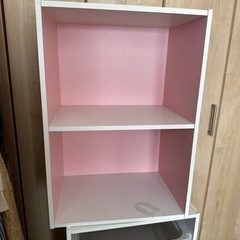 2段ボックス　ピンク