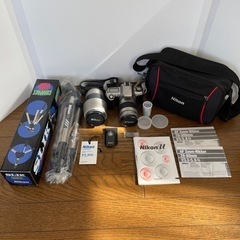 超美品！　NIKON μ　純正ダブルレンズ、ケース等一式のフイルム一眼レフカメラ