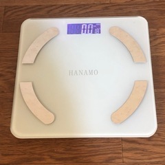 【値下げ】◎HANAMO　体重計 体脂肪 体重・体組成計　USB充電式