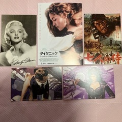 【無料】映画物 ポストカード×5種12枚セット