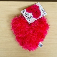 犬用ハート型おもちゃ(ピンク)