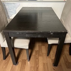 伸長式テーブル+椅子4点セット