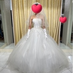 ウェディングドレス Sopracima SOP7226ベール付き　ベール　ドレス　花嫁　結婚式　パーティ