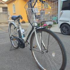 電動アシスト自転車 ヤマハPAS ami 白 26インチ バッテリー8.7ah 充電