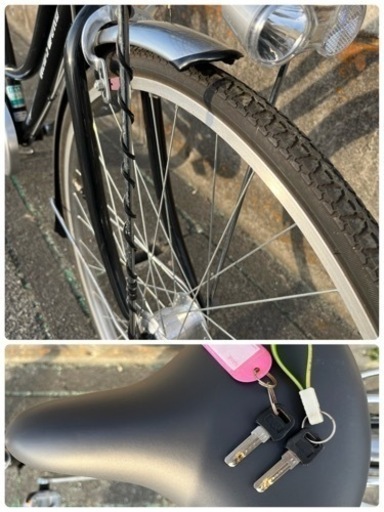 マルイシ 丸石 自転車 27型 27インチ 3段 ニュースワード オートライト ベル BAA