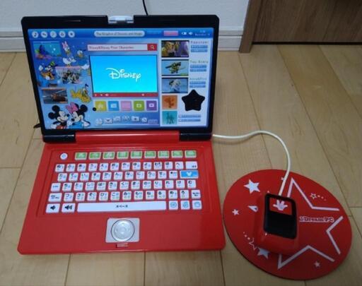 子ども　パソコン　バンダイ　ディズニー　ワンダフルドリームパソコン　ＡＣアダプター付き