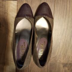 明日廃棄予定　靴　パンプス　革　日本製　🌟美品