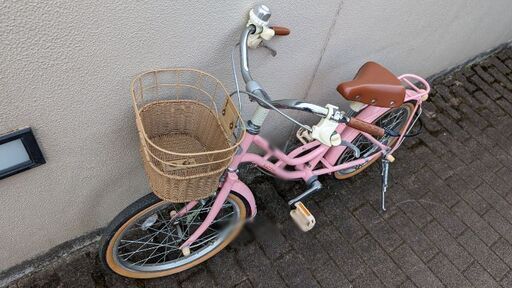 ブリヂストン BRIDGESTONE 18型 子供用自転車 ハッチ(ピンク）HC182