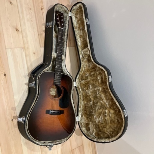 ジャパンヴィンテージ　Aria アコースティックギター ハードケース付き ARIA Japanビンテージアコースティックギター(ビンテージハードケース付き)