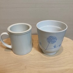 茶漉し付きマグカップ＆IKEAマグカップ　セット