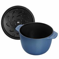新品未使用】STAUB ラ・ココット de GOHAN Mサイズ ルミナスブルー