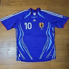 2006年サッカー日本代表ゲームシャツ10番中村