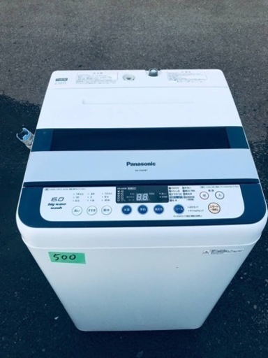 500番 パナソニック✨電気洗濯機✨NA-F60PB7‼️