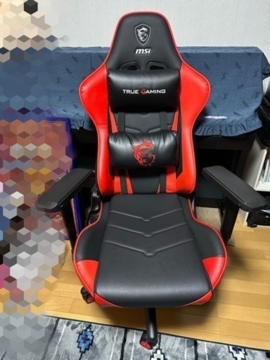 msi ゲーミングチェア 赤 レッド 椅子