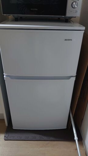 「売却」アイリスオーヤマ 冷凍冷蔵庫90L IRSD-9B-W「2023/3/17まで募集」
