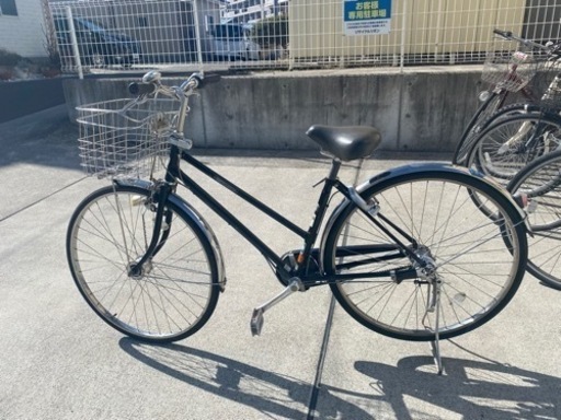 ミヤタ ベルトドライブ 3段変速 27インチ LEDライト 自転車 通勤 通学 中古