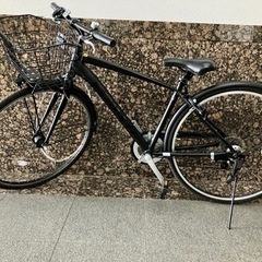 美品　クロスバイク　ロイロー A マットブラック 27型 外装7段変速