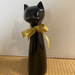 お話中【0円】黒猫の置き物