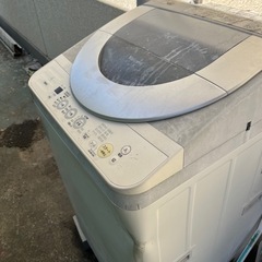 Panasonic national 洗濯機　屋外使用