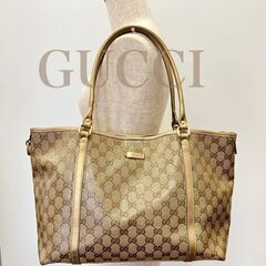 グッチ　GUCCI　GGキャンバス　PVC　トートバッグ　197953