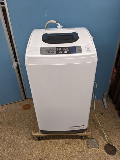 日立 洗濯機 2017年 5.0kg 風脱水 ステンレス槽 2ステップウォッシュ ピュアホワイト NW-50B 2018年製